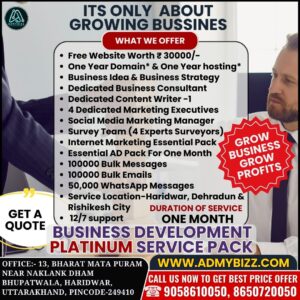 Business Development Platinum Service Pack – ADmyBizz