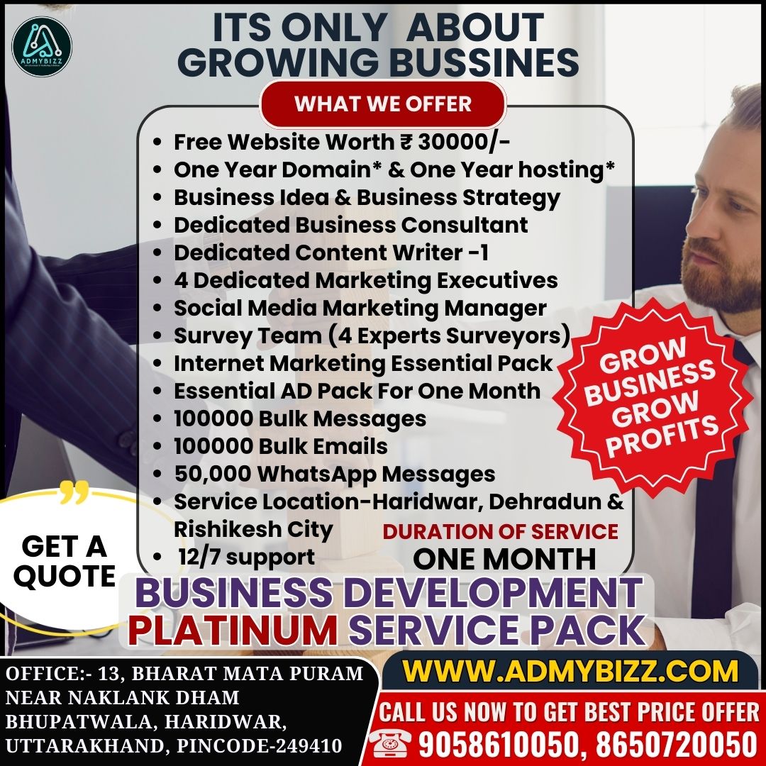 Business Development Platinum Service Pack - ADmyBizz